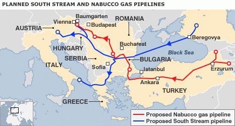 Gazoduc à travers l'Ukraine vers l'Europe - schéma et itinéraire